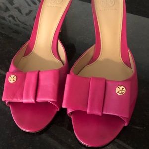Tory Burch kitten heel pink sandal